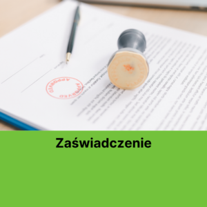 Zaświadczenie